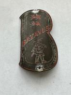 Stokoud Batavus Zwart Rood balhoofdplaatje. Balhoofd plaatje, Ophalen of Verzenden, Gebruikt, Gebruiksvoorwerp