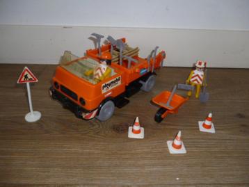 Vintage Playmobil Straatwerker en Bouwtruck Set beschikbaar voor biedingen