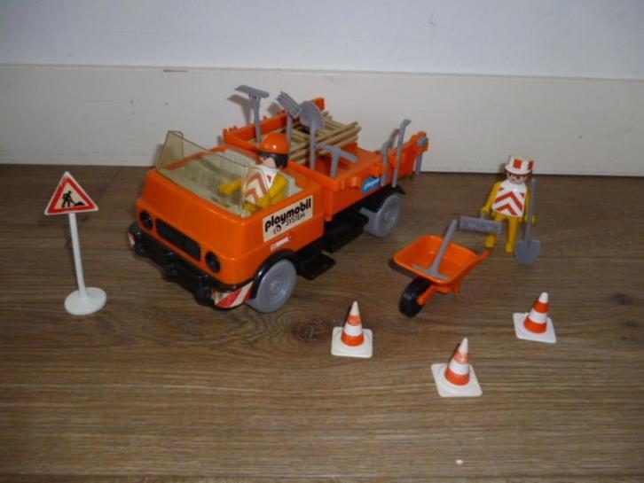 Vintage Playmobil Straatwerker en Bouwtruck Set, Kinderen en Baby's, Speelgoed | Playmobil, Gebruikt, Los playmobil, Ophalen of Verzenden