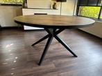 Ronde eettafel 150 cm, Huis en Inrichting, Tafels | Eettafels, Ophalen, 100 tot 150 cm, Rond, Zo goed als nieuw