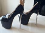 Extreem hoge nieuwe kinky zwarte pumps hak 19 cm, Pumps, Verzenden, Zwart, Nieuw