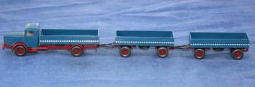 Wiking 29 478 Büssing 8000 vrachtwagen met 2 aanhangers. beschikbaar voor biedingen