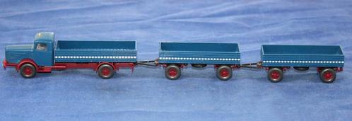 Wiking 29 478 Büssing 8000 vrachtwagen met 2 aanhangers., Hobby en Vrije tijd, Modelauto's | 1:87, Zo goed als nieuw, Bus of Vrachtwagen