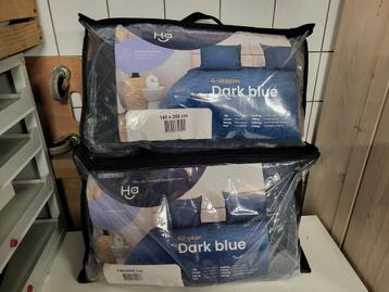 2x HappyBed Dark blue- Dekbed voor het hele jaar  beschikbaar voor biedingen
