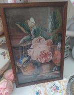 Oude prent bloemen, Ophalen of Verzenden