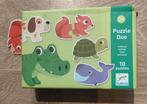 Djeco- duo puzzel, Ophalen of Verzenden, 10 tot 50 stukjes, Zo goed als nieuw, 2 tot 4 jaar