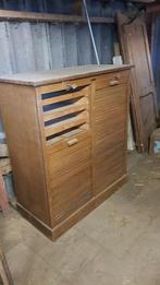 Vintage antieke archiefkast, Huis en Inrichting, Kasten | Roldeurkasten en Archiefkasten, Ophalen, Gebruikt, 25 tot 50 cm, 50 tot 100 cm