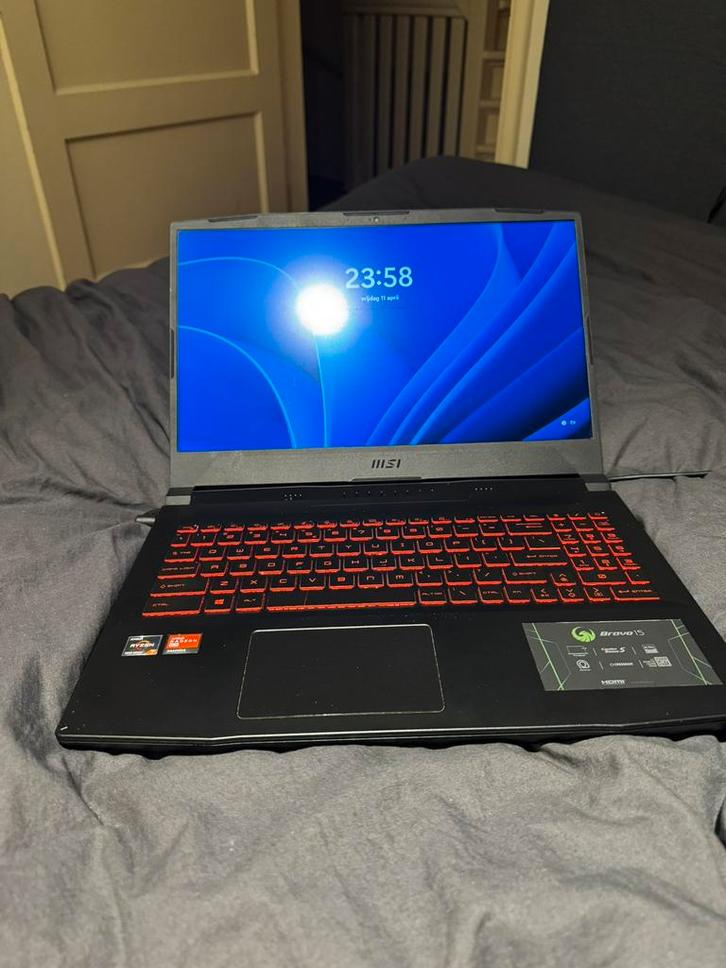 msi bravo 15 gaming lsptop, Computers en Software, Windows Laptops, Zo goed als nieuw, 15 inch, SSD, 4 Ghz of meer, Gaming, Ophalen of Verzenden