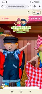 6 Kaarten voor de avonturenboederij Molenwaard voor vandaag, Drie personen of meer, Ticket of Toegangskaart