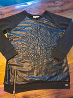 Josh V Trui met leren voorpand - Maat S, Zwart, Ophalen of Verzenden, Zo goed als nieuw, Maat 36 (S)