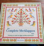COMPLETE MERKLAPPEN SET, nieuw! incl. verzenden €7,50!, Hobby en Vrije tijd, Ophalen of Verzenden, Nieuw, Handborduren, Borduurpakket