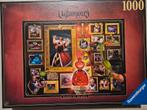 Disney Villainous Queen of Hearts puzzel 1000 stukjes, Ophalen of Verzenden, 500 t/m 1500 stukjes, Zo goed als nieuw