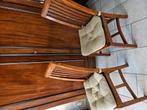 6 koloniale eetkamerstoelen, Huis en Inrichting, Stoelen, Ophalen, Gebruikt, Bruin, Twee