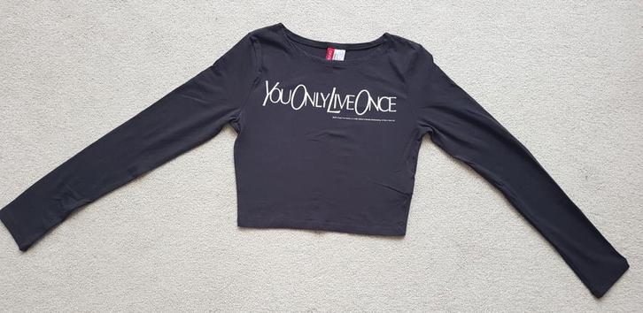 Yolo cropped truitje croptop trui maat s 36 bruin tshirt, Kleding | Dames, Truien en Vesten, Zo goed als nieuw, Maat 36 (S), Bruin