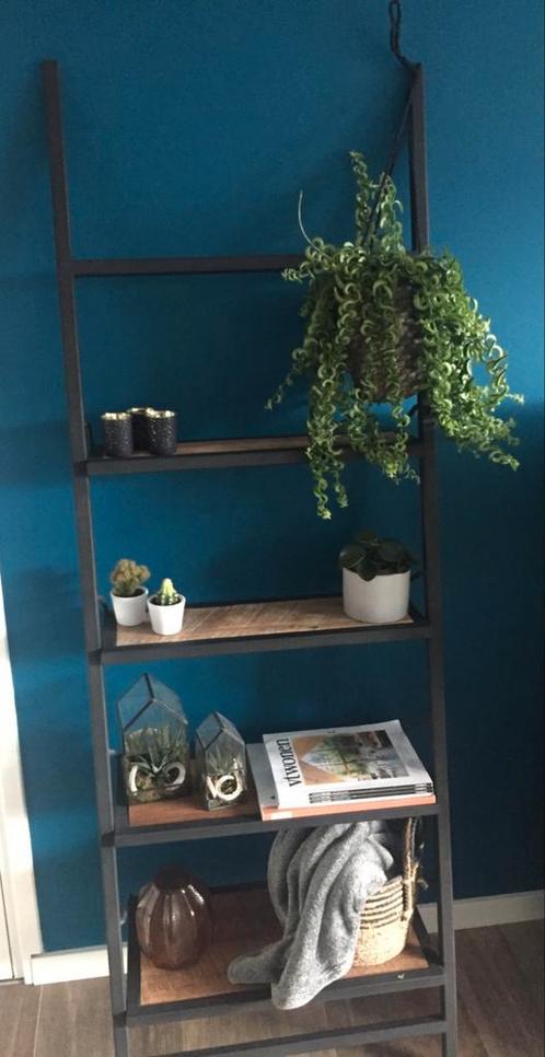 Boekenrek klein oud teak hout, 64*138*33 cm bhd, Huis en Inrichting, Kasten | Boekenkasten, Zo goed als nieuw, 50 tot 100 cm, 25 tot 50 cm