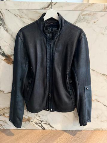 Armani Jeans Leder Jasje - Nieuwstaat! beschikbaar voor biedingen