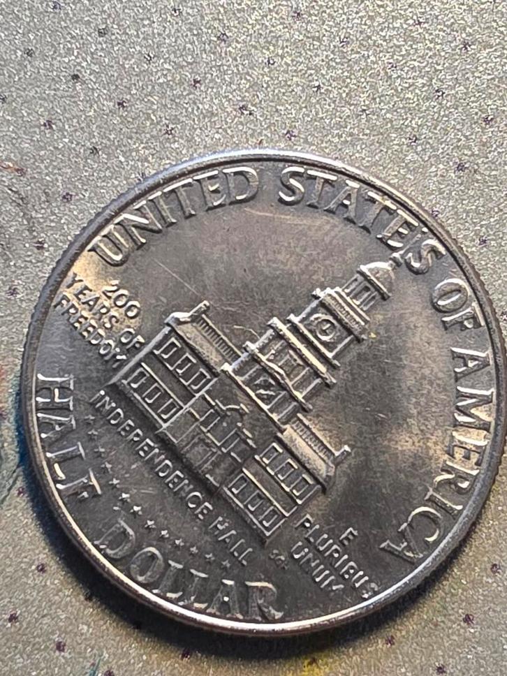 1976 Kennedy Half Dollar - Noord-Amerika, Postzegels en Munten, Munten | Amerika, Losse munt, Noord-Amerika, Zilver, Ophalen of Verzenden