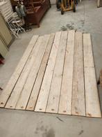 Oude planken steigerhout, Doe-het-zelf en Verbouw, Hout en Planken, Plank, Gebruikt, Steigerhout, 25 tot 50 mm