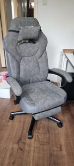 Splinternieuwe luxe suede bureaustoel gamestoel, Ophalen, Zo goed als nieuw, Zwart