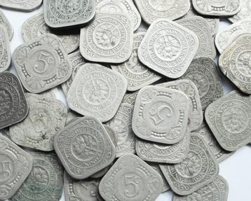 Nederland lot met 50x vierkanten stuiver jaren '10-'40 beschikbaar voor biedingen