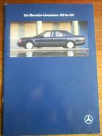 Mercedes Limousinen 200 bis 300 [ Duits ], Boeken, Auto's | Folders en Tijdschriften, Zo goed als nieuw, Mercedes, Verzenden