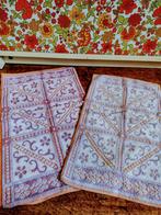 Vintage paars roze handoeken jaren 70, Huis en Inrichting, Keuken | Textiel, Ophalen of Verzenden, Zo goed als nieuw