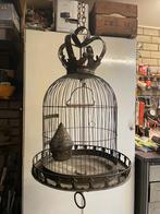 antieke vogelkooi, Ophalen of Verzenden, Gebruikt, Metaal, Vogelkooi