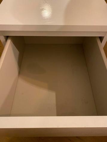 IKEA Malm nachtkastje 2 lades wit - afbeelding 4