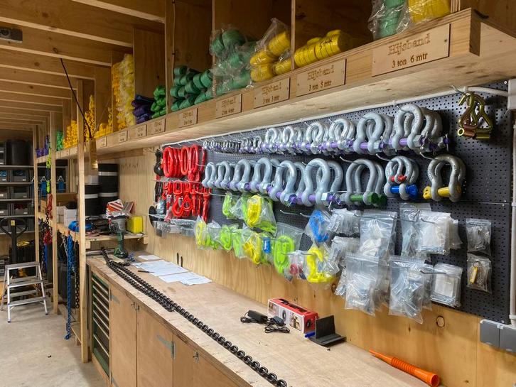 Hijskettingen Spankettingen Spanbanden Rondstroppen Hijsband, Zakelijke goederen, Machines en Bouw | Transport, Ophalen of Verzenden