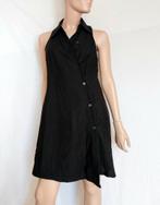 MAX MARA Wikkel Jurk,  Maat 36 - 38 , LINNEN, Verzenden, Zwart, Zo goed als nieuw, Maat 36 (S)