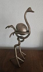 Vintage sculptuur struisvogel met ei, Antiek en Kunst, Kunst | Designobjecten, Ophalen of Verzenden