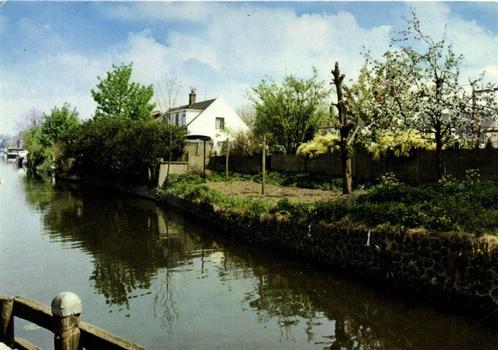 Hardinxveld-Giessendam, Gezicht op de Giessen - 1985 gelopen, Verzamelen, Ansichtkaarten | Nederland, Gelopen, Overijssel, 1980 tot heden