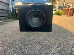 Subwoofer met versterker, Auto diversen, Autospeakers, Ophalen of Verzenden, Zo goed als nieuw