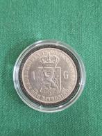 munt Nederland 1 gulden 1908 zilver, Postzegels en Munten, Munten | Nederland, Zilver, Koningin Wilhelmina, 1 gulden, Ophalen of Verzenden