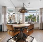 Ronde eettafel Pronto Wonen Romaro Ø140 cm – massief teak, Huis en Inrichting, Ophalen, Rond, Zo goed als nieuw, Metaal