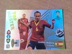 Panini Adrenalyn xl Fifa World Cup 2014 Top Master Iniesta, Ophalen of Verzenden, Zo goed als nieuw, Plaatje
