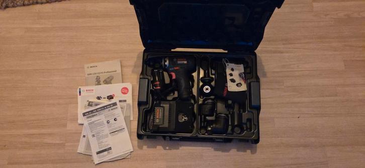 Bosch Blauw GSR 12V-15 FlexiClick, Doe-het-zelf en Verbouw, Gereedschap | Boormachines, Zo goed als nieuw, Boor- en Schroefmachine