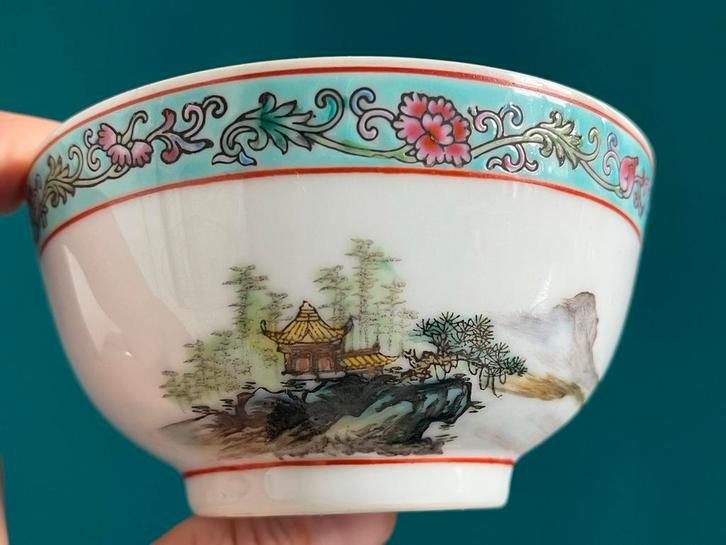 Vintage Chinese Kommen (4 stuks), Huis en Inrichting, Keuken | Servies, Gebruikt, Kom(men), Overige stijlen, Porselein, Ophalen of Verzenden