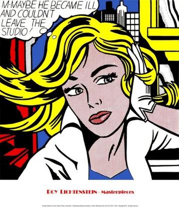 Roy Lichtenstein - M-Maybe..., 1965 - Big Size XL - Offset beschikbaar voor biedingen