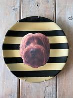 Sierbord / wandbord hond Labradoedel Goud met zwart. PIP., Ophalen