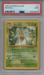 Beedrill Psa 9 Base set unlimited, Ophalen of Verzenden, Zo goed als nieuw, Losse kaart