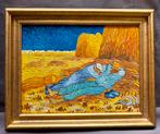 MIDDAGDUTJE “VAN GOGH” ((((30x40)))) ZEER GROF GESCHILDERD, Ophalen of Verzenden