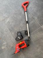 Grastrimmer kantenknipper electrisch 2 accu’s verlengtool, Ophalen, Zo goed als nieuw, Minder dan 10 cm, Accu