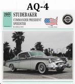 Aq4 autokaart studebaker commander president speedster, Ophalen of Verzenden, Zo goed als nieuw, Auto's