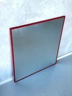 Jaren 80 spiegel vintage wandspiegel retro mirror rood, Vierkant, 75 tot 100 cm, Minder dan 100 cm, Niet bekend