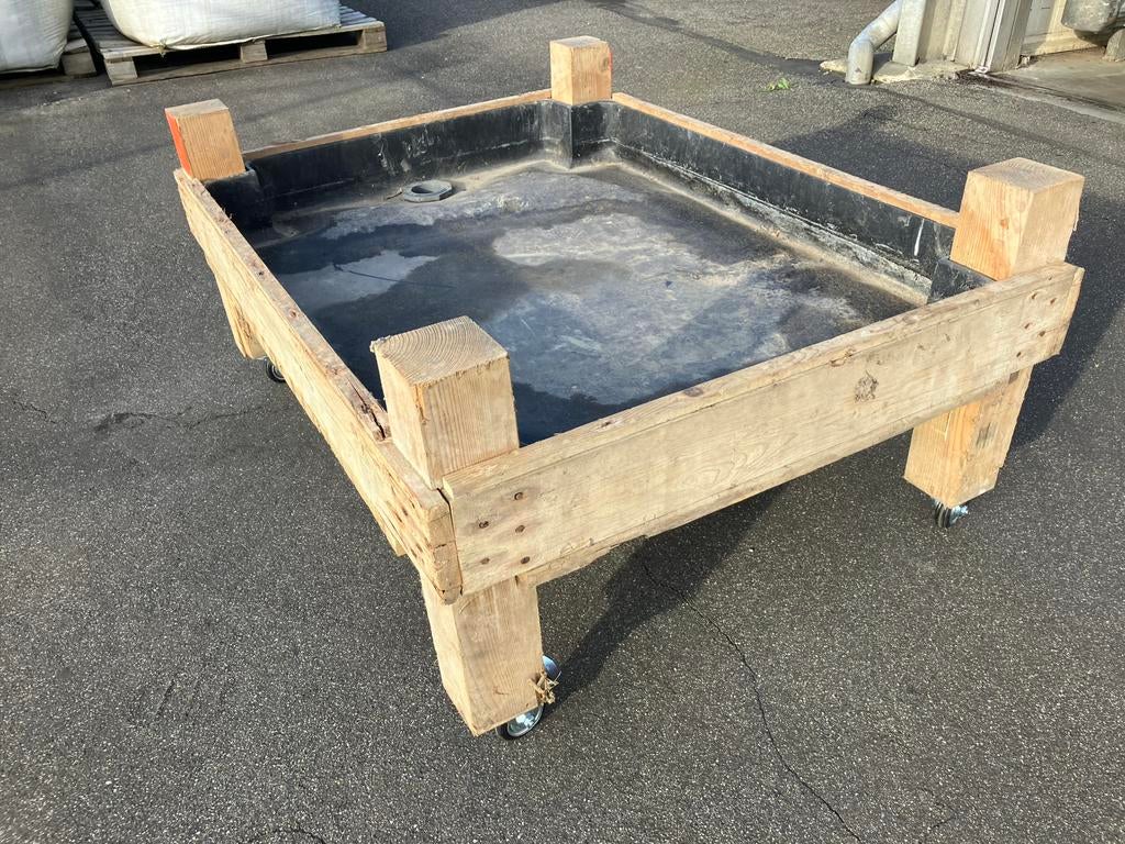 Plantenbak op wieltjes, Tuin en Terras, Bloembakken en Plantenbakken, Ophalen of Verzenden, Zo goed als nieuw, Binnen, Rechthoekig