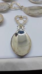 Set van 6 vintage amuse lepels – vernikkeld / zilverkleurig, Antiek en Kunst, Ophalen of Verzenden