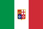 Italiaanse vlag Italië met wapen 90x150 cm, Nieuw, Ophalen of Verzenden