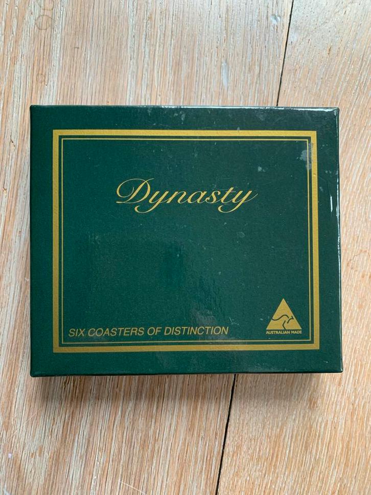 6 Onderzetters Dynasty Australische Dieren in Box, Huis en Inrichting, Woonaccessoires | Onderzetters, Zo goed als nieuw, Glas of Kopje