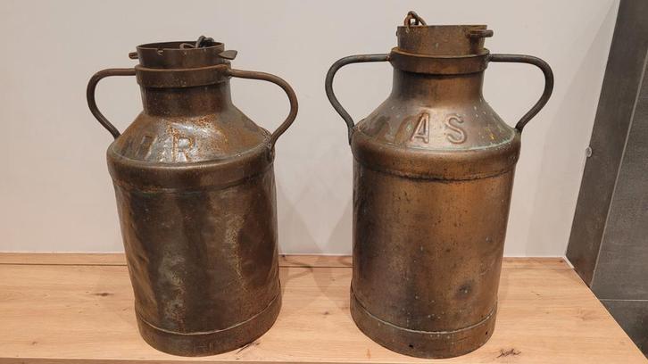 Oude melkbussen (verkoperd), Antiek en Kunst, Antiek | Woonaccessoires, Ophalen